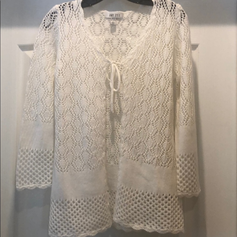 Cardigan White Sweater